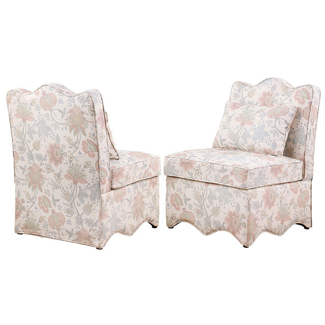 Hemsworth Accent Chair, Jacobean Floral Dusty Pink/Blue - view 5