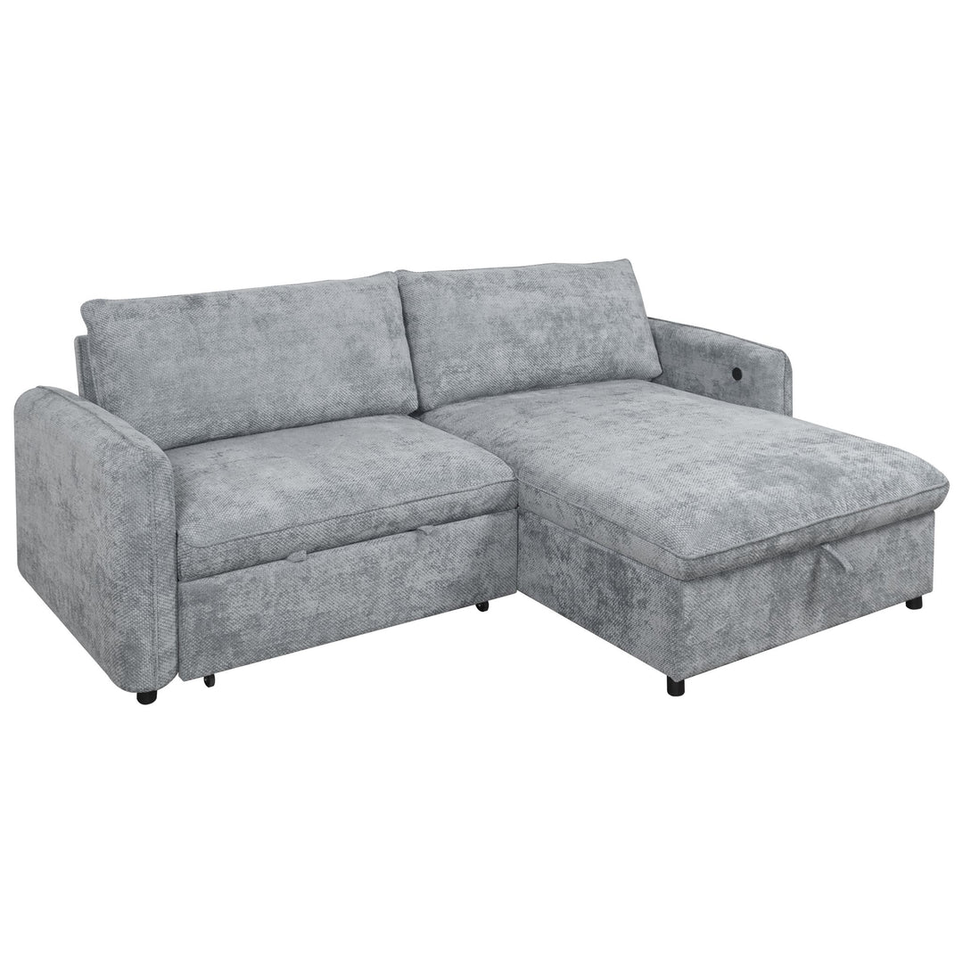 Finn Storage Chaise-Gray