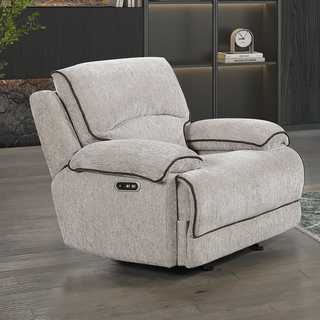 Camden Glider Recliner W/pwr Hr & Fr-Brown