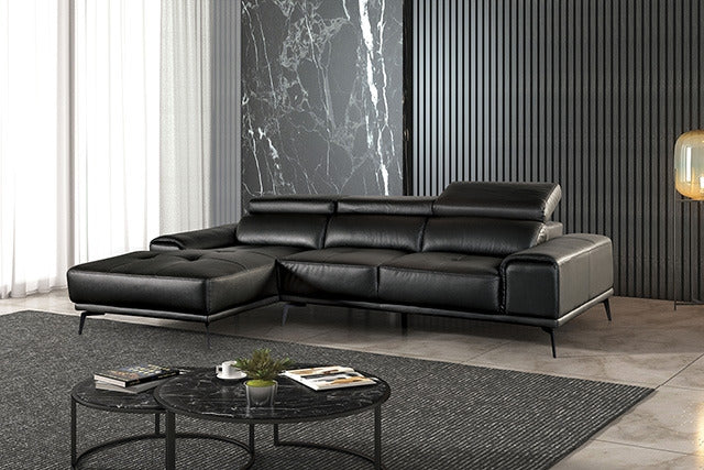 Vadso Sectional, Left Chaise, Black - view 2