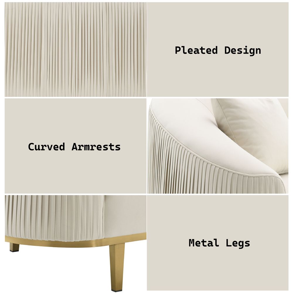 Martina Sofa w/2 Pillows – features callout