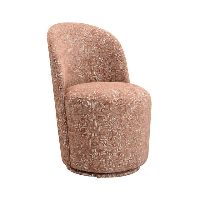 Vara Dining Swivel Chair, Rust Orange