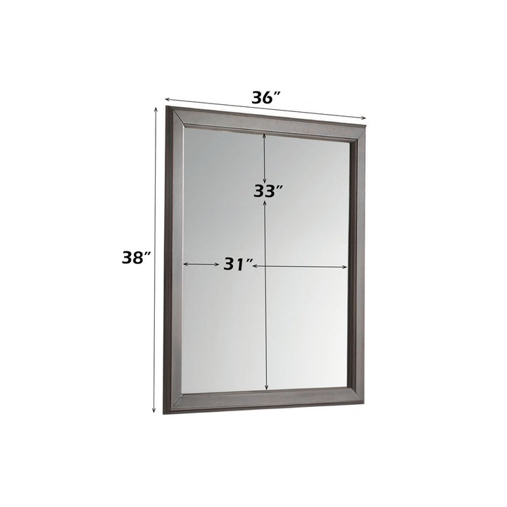 Louis Philippe Mirror – dimensions diagram