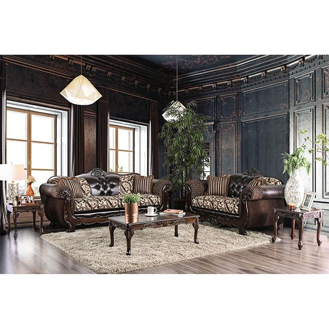 Quirino Sofa, Light Brown/Dark Brown - view 2