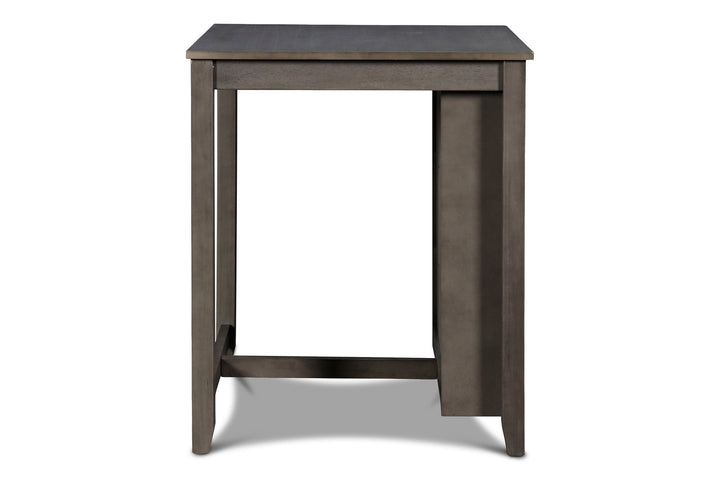 Gia 3 Pc 30" Storage Counter Table &amp; 2 Chairs-Gray