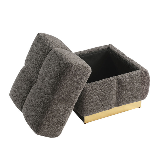 Aileen Storage Stool, Charcoal