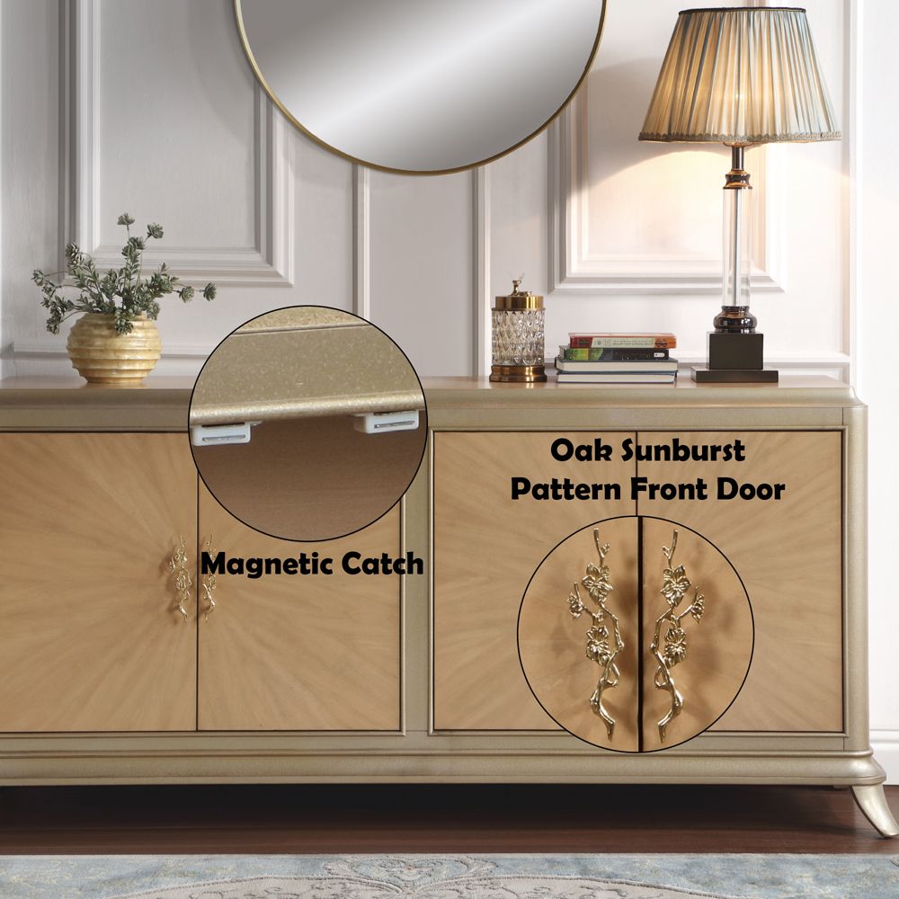 Dodie Console Cabinet – features callout