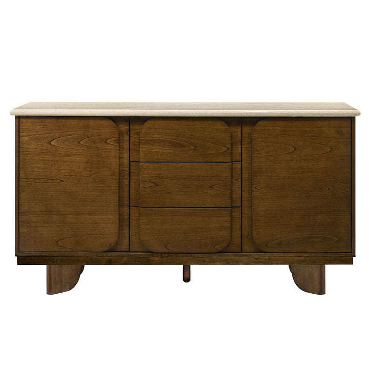 Kasha Server with Natural Marble Top