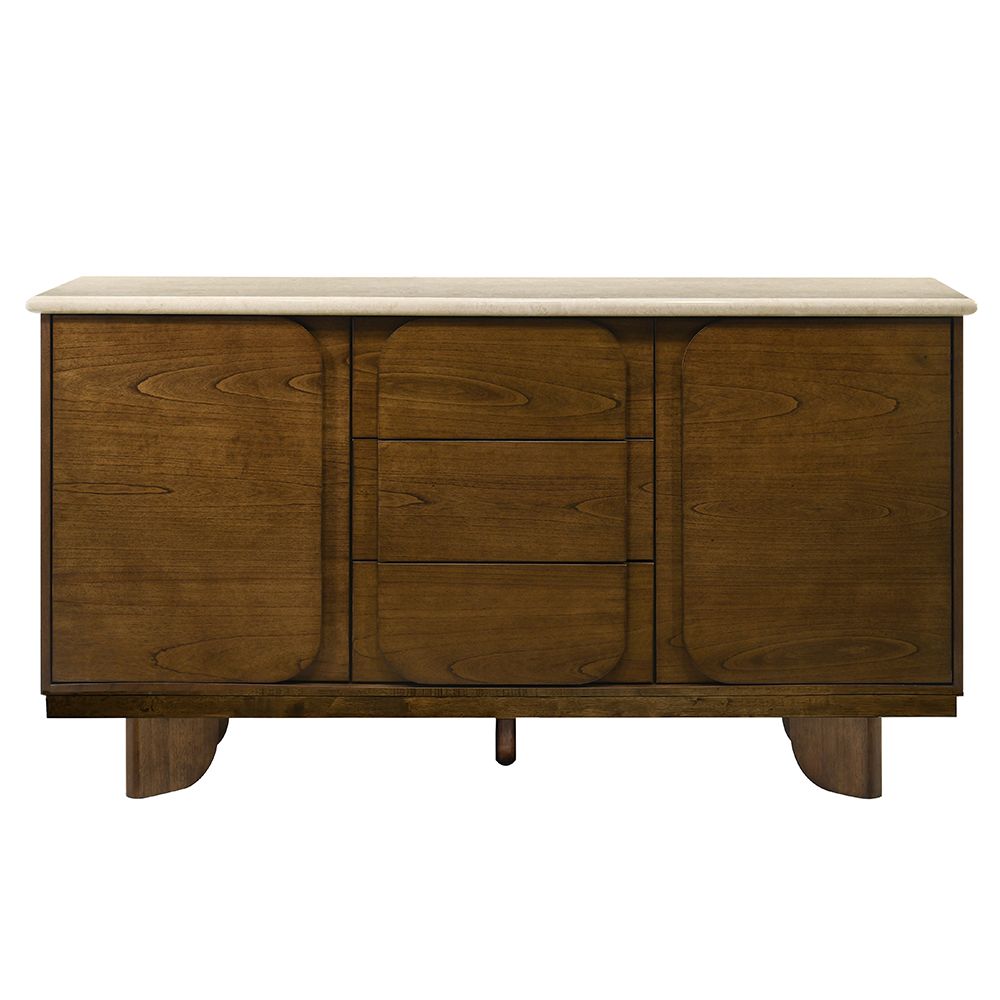 Kasha Server with Natural Marble Top