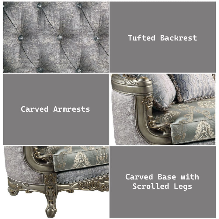 Miliani Sofa with 5 Pillows