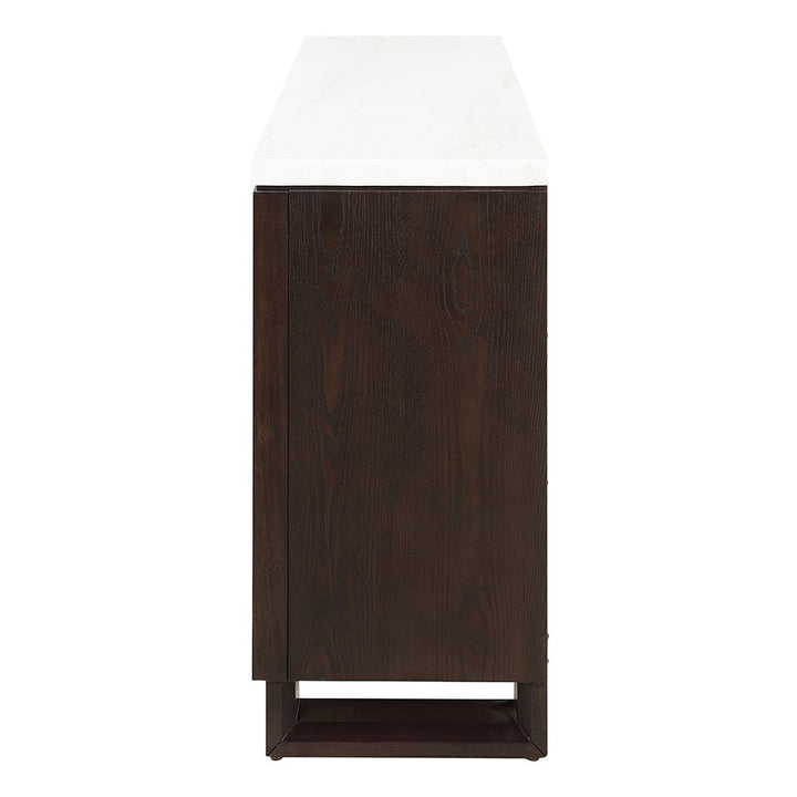 Edwyn Server w/Natural Marble Top &amp; Fireplace – view 4