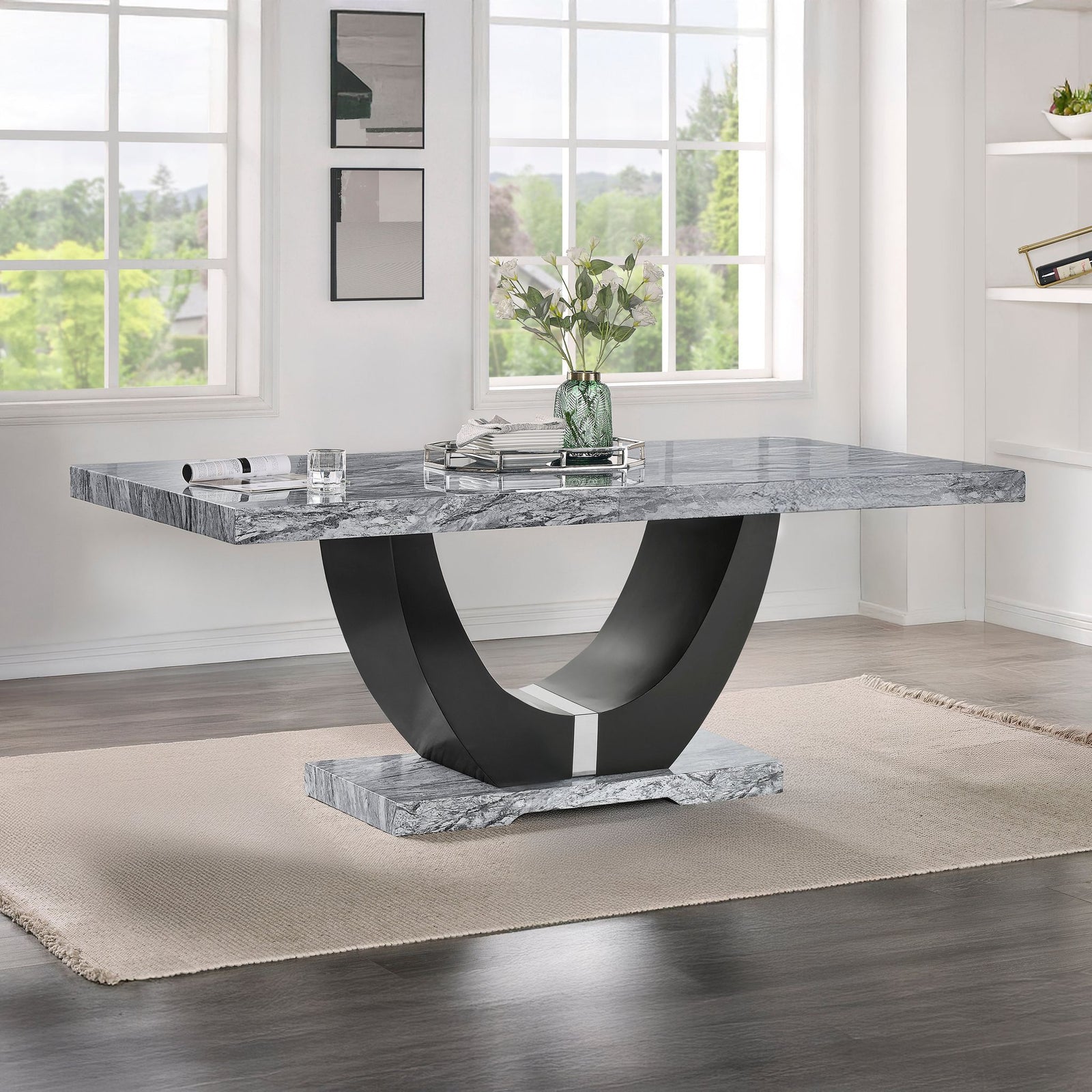 Lyra Pedestal Base-Black