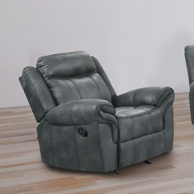 Agata Glider Recliner, Dark Gray
