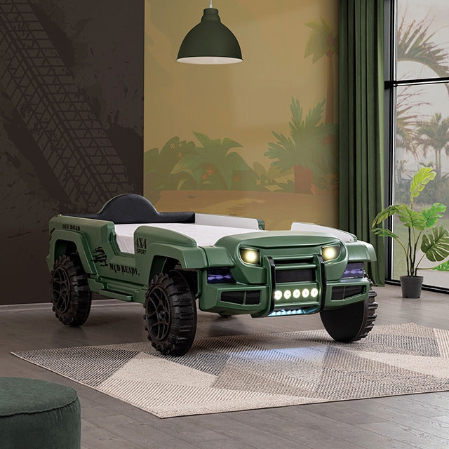 Randlar Bed, Matte Green - view 2