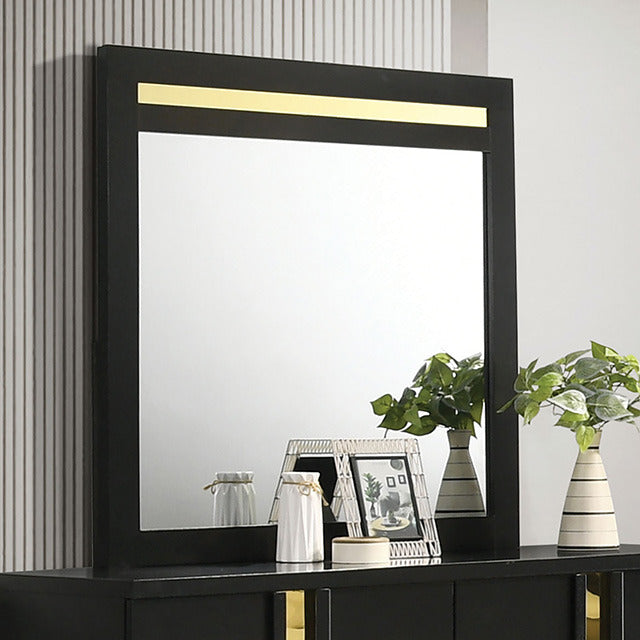 Lillestrom Mirror, Black/Gold