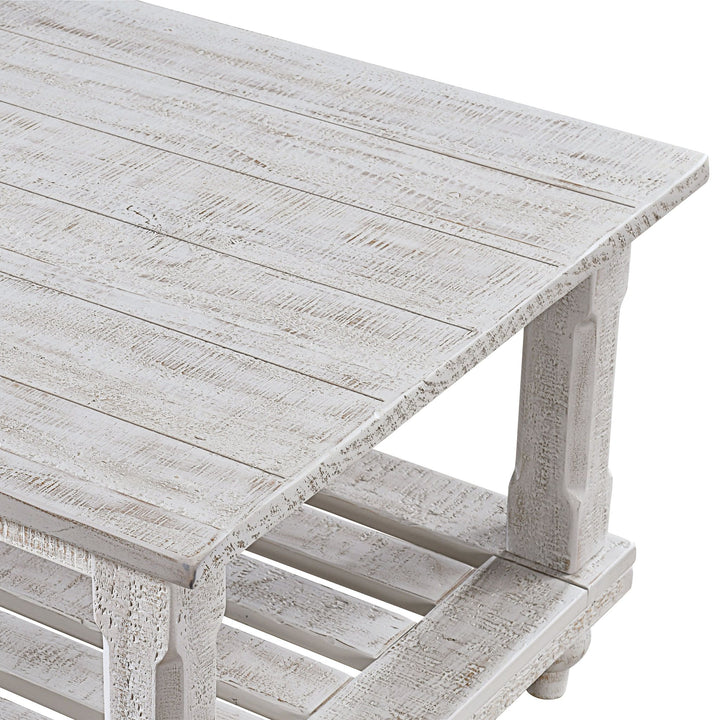 Cade 3 Piece Occasional Set- 1 Coffee &amp; 2 End Tables - White