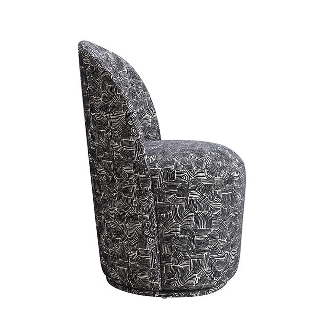 Vara Dining Swivel Chair, Onyx Black - view 2