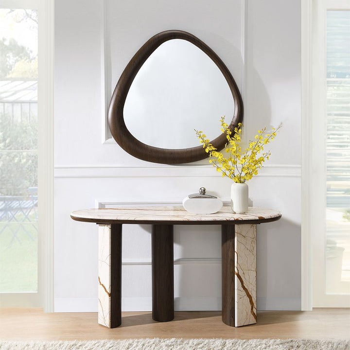 Haidar Console Table with Marble Top