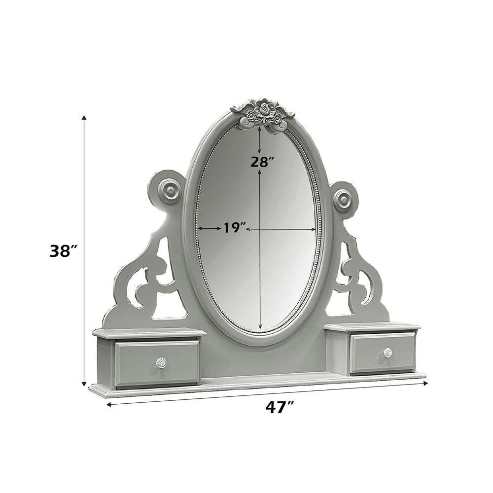 Flora Mirror W/Jewlery – dimensions diagram