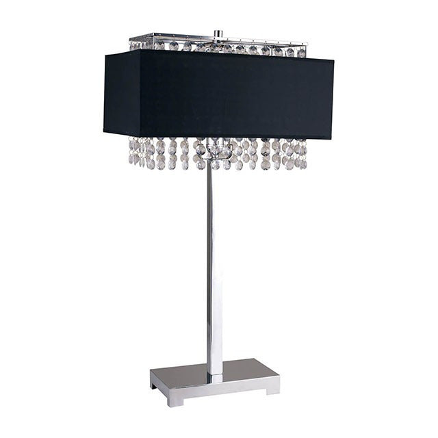 Naya Table Lamp, Black/Chrome