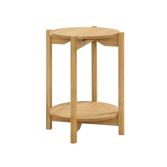 Hyde Round End Table, Natural - view 2