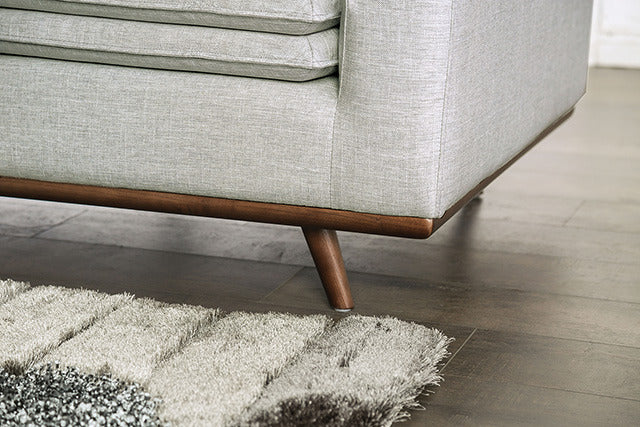 Monthey Sofa, Dark Brown/Light Gray - view 4