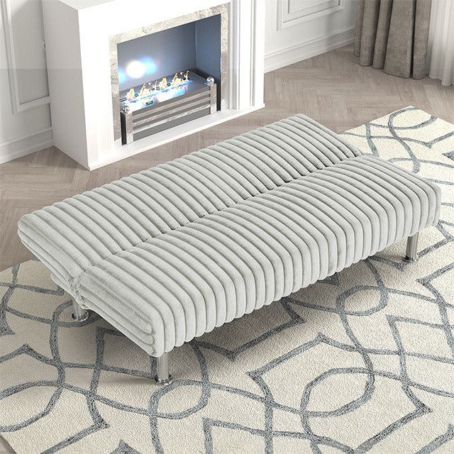 Hinwil Futon Sofa Bed, Light Gray - view 2