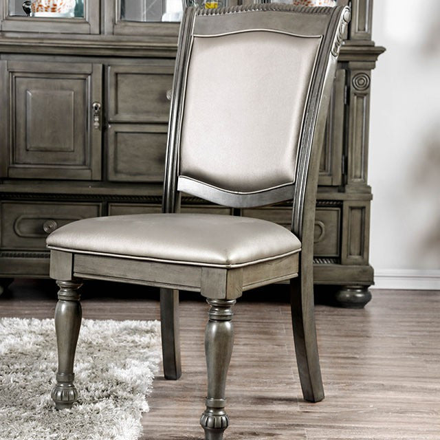Alpena Side Chair, Silver/Gray