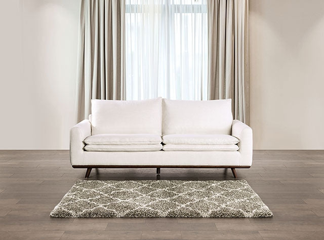 Monthey Sofa, Dark Brown/Linen White - view 2