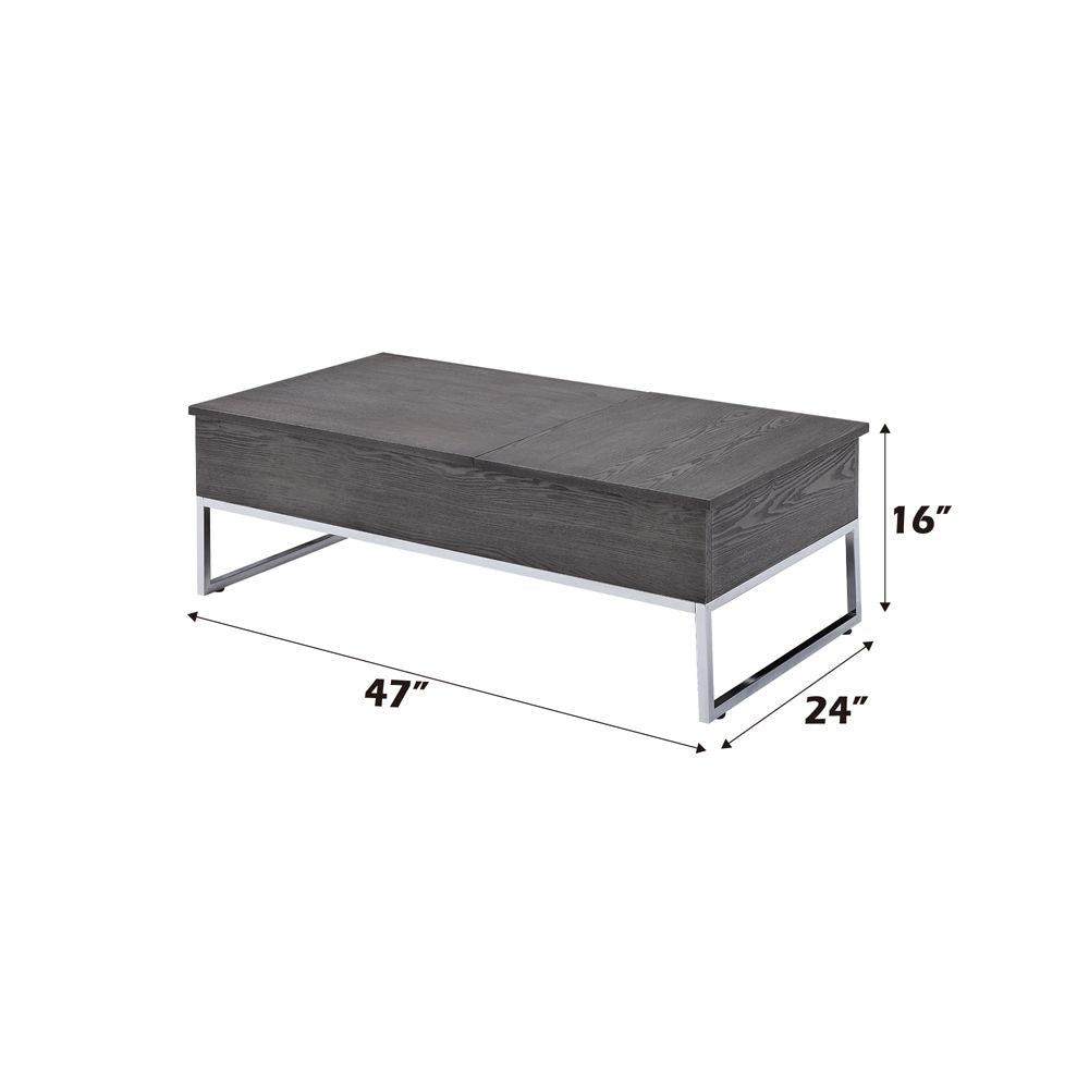 Iban Coffee Table W/Lift Top – dimensions diagram