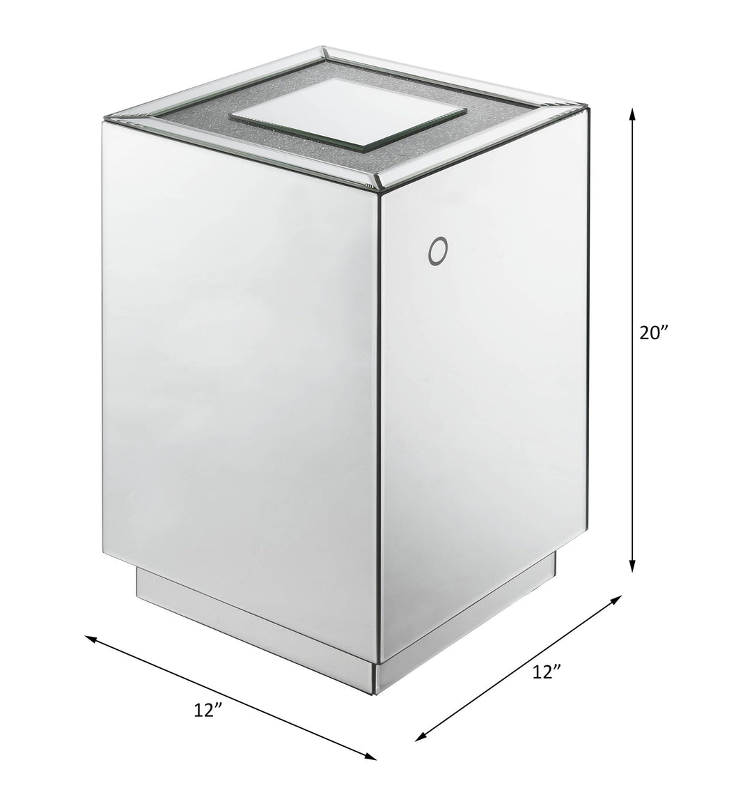 Nowles Accent Table W/Led – line drawing