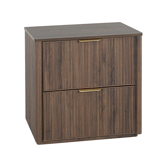 Lydd Nightstand W/ 2 Drawers, Walnut