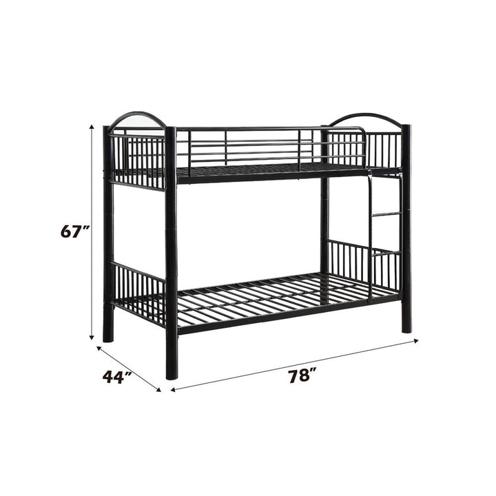 Cayelynn Twin/Twin Bunk Bed – dimensions diagram
