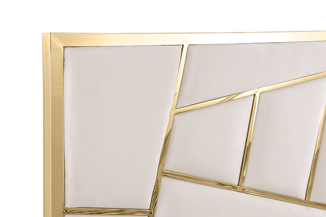 Bertoni Bed, Gold/White - view 6