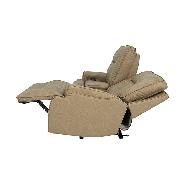 Dallas Oversized Power Loveseat, Warm Taupe - view 6