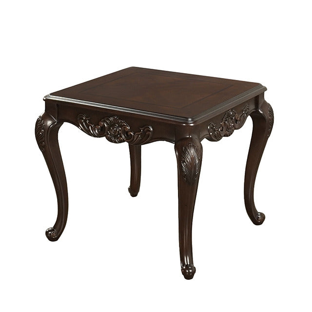 Palencia End Table, Dark Cherry