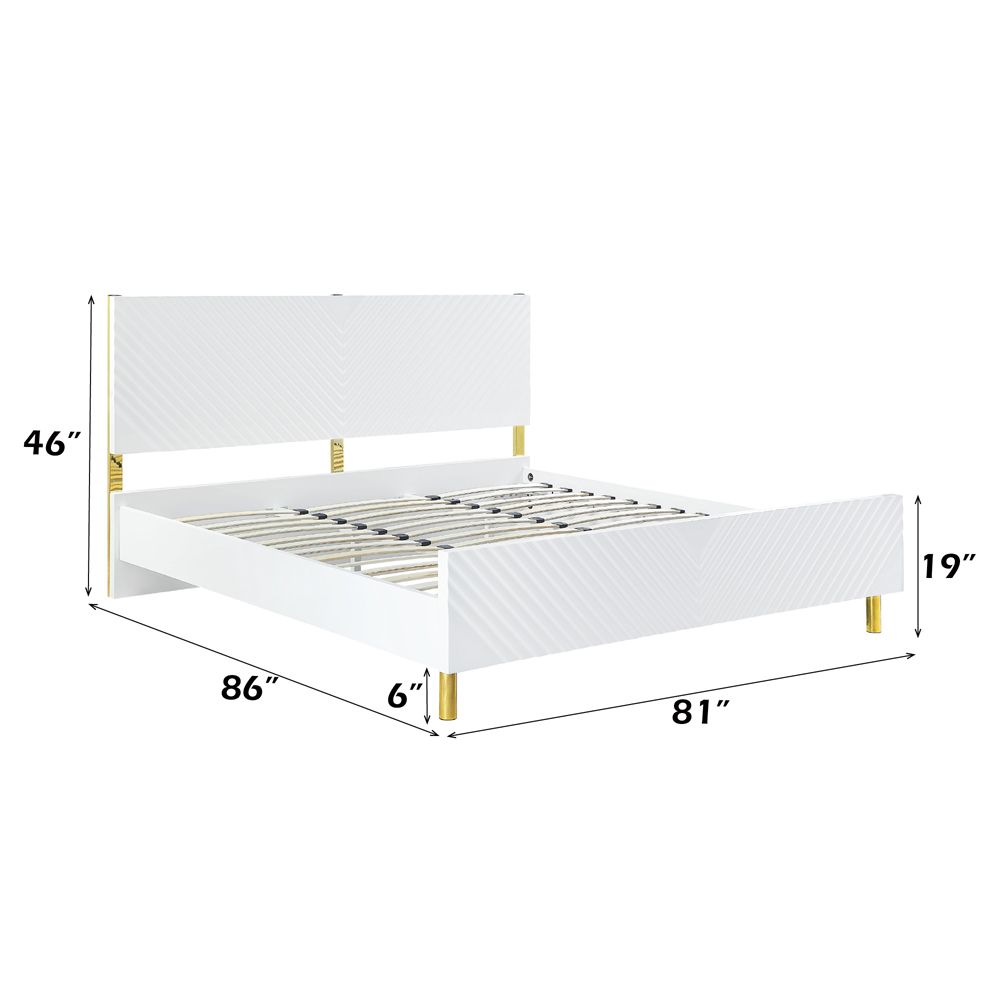 Gaines EK Bed – dimensions diagram