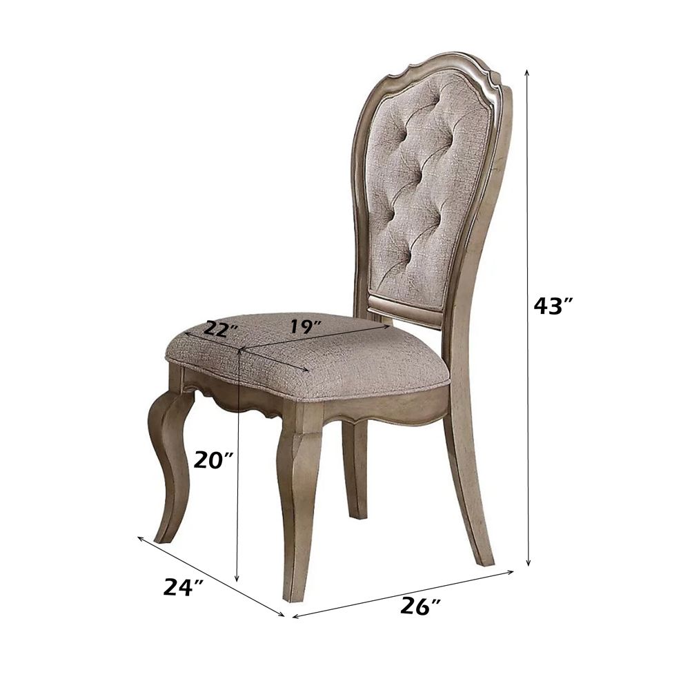 Chelmsford Side Chair (Set-2) – dimensions diagram