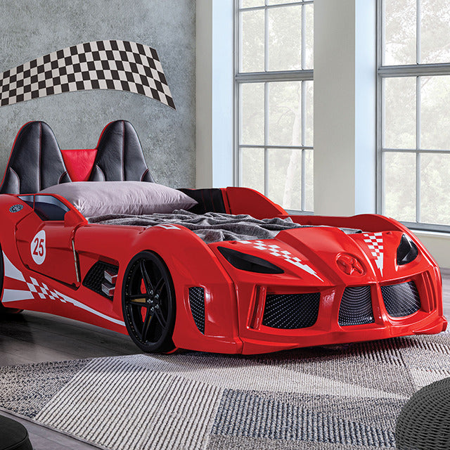 Trackster Bed, Red - view 3