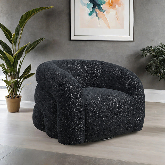 Freja Swivel Chair, Black - view 4