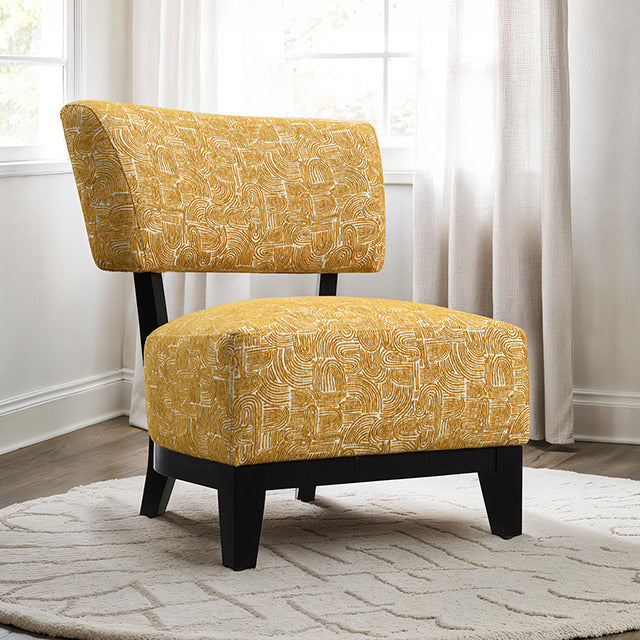 Aveni Accent Chair, Yellow - view 4