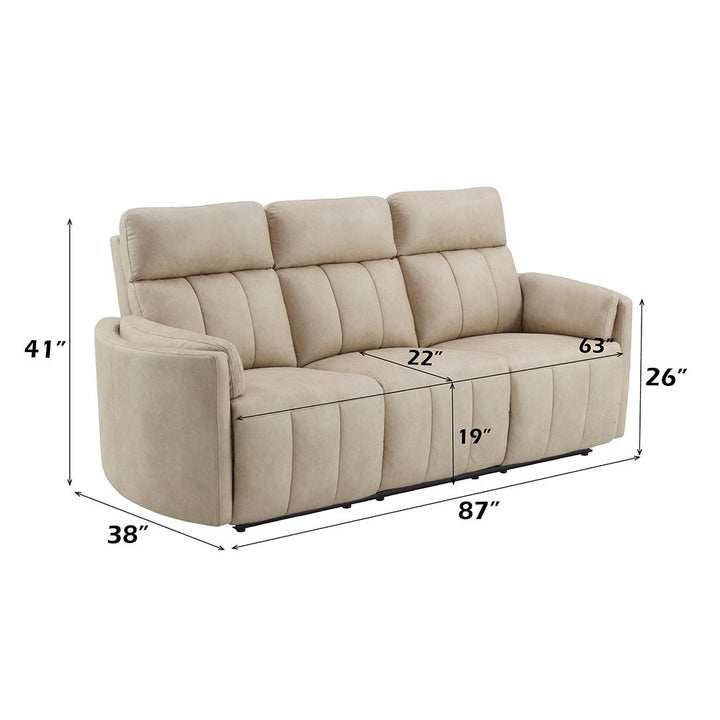 Elison Motion Sofa – dimensions diagram