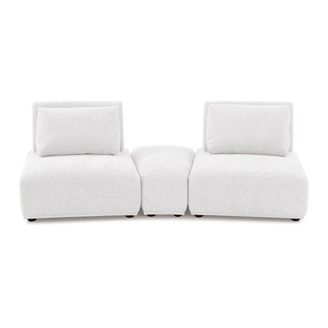 Stavanger Curved 2-Seater W/ Ot, White