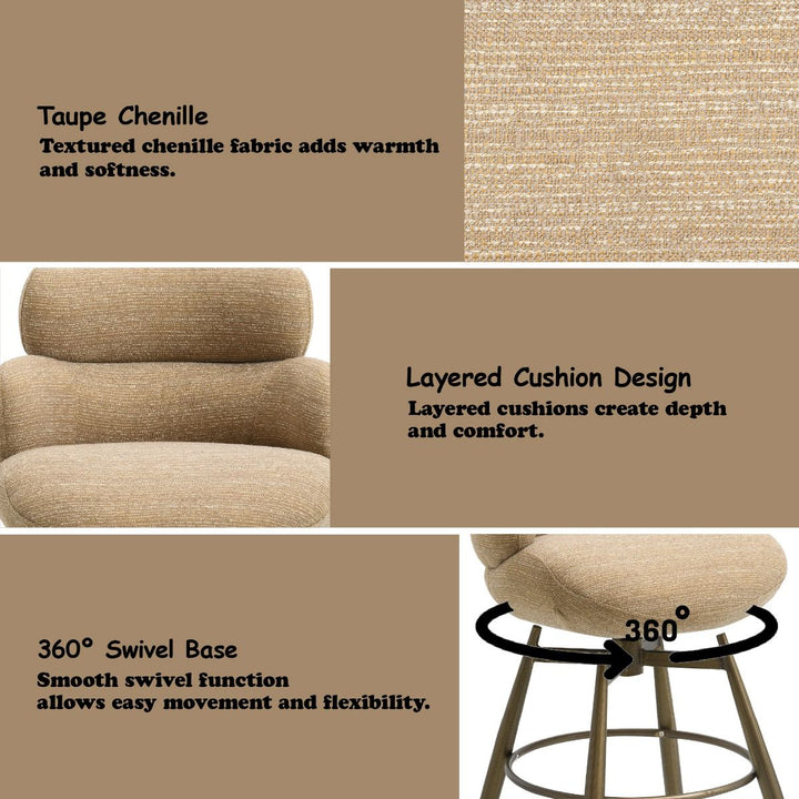 Jena Counter Height Chair w/Swivel – features callout