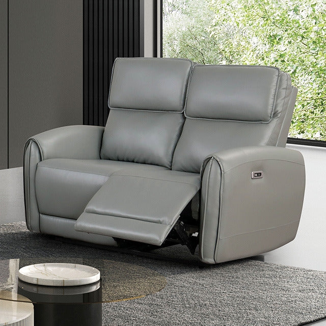 Schlieren Power Loveseat, Gray