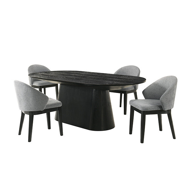 Tottenham 5 Pc. Dining Table Set, Black