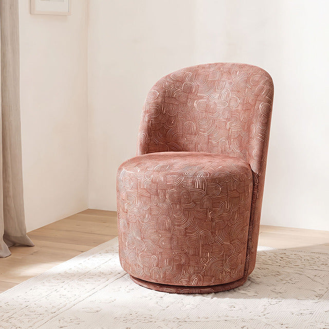 Vara Dining Swivel Chair, Rust Orange - view 5