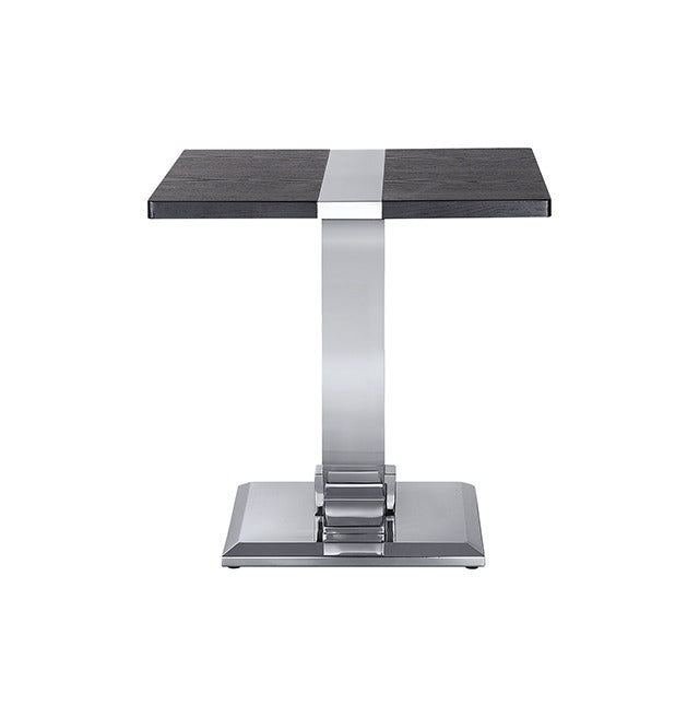 Horsham End Table, Silver/Black - view 2