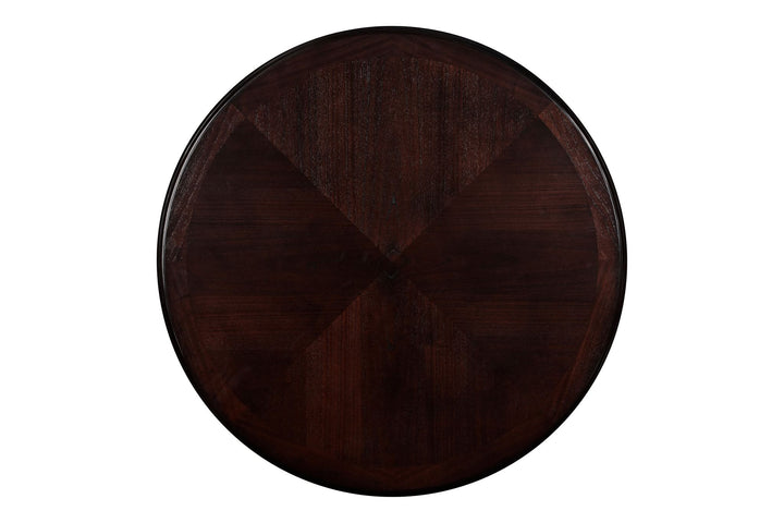 Gia 5 Pc 47" Round Dining Table &amp; 4 Chairs-Ebony