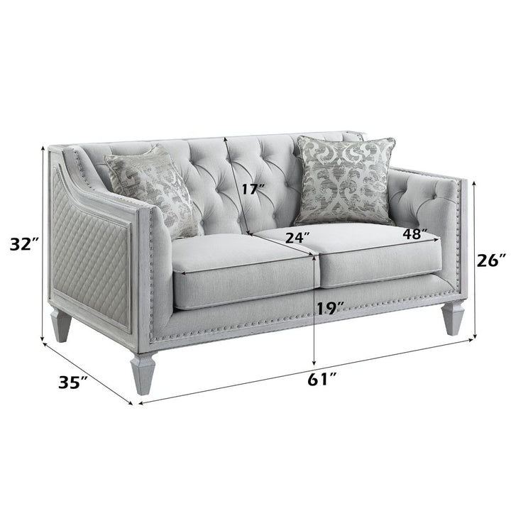 Katia Loveseat W/2 Pillows – dimensions diagram